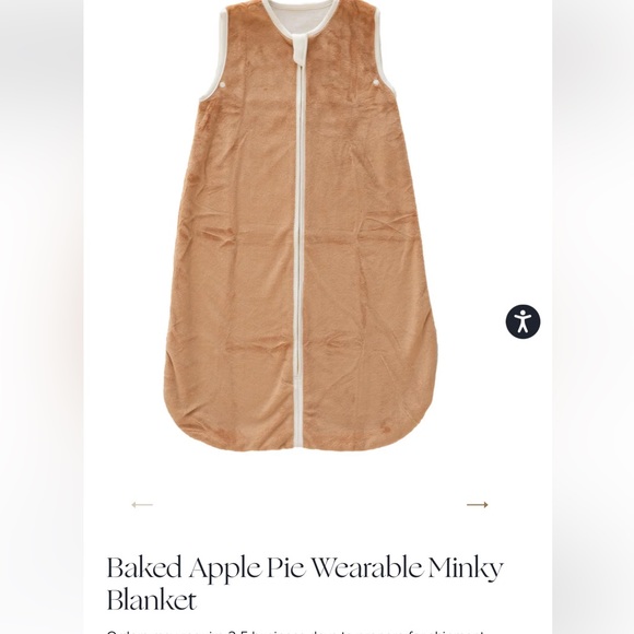 Minky Couture baked apple pie wearable blanket - Picture 2 of 5